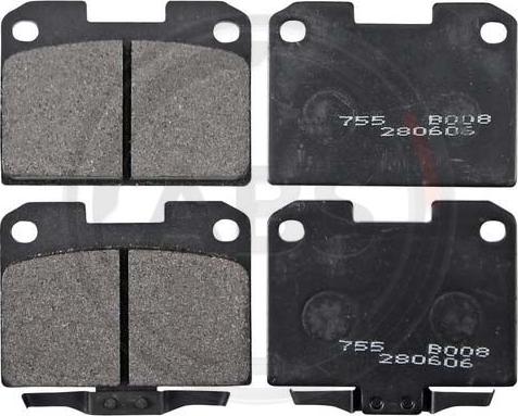 A.B.S. 36890 - Brake Pad Set, disc brake autospares.lv