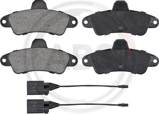 A.B.S. 36845 - Brake Pad Set, disc brake autospares.lv