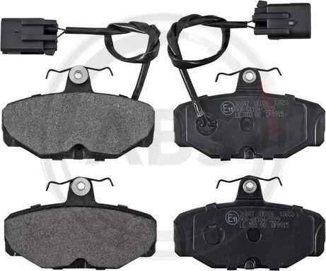 A.B.S. 36847 - Brake Pad Set, disc brake autospares.lv