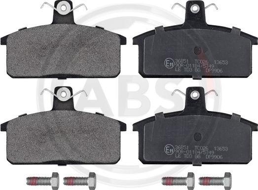 A.B.S. 36851 - Brake Pad Set, disc brake autospares.lv