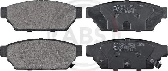 A.B.S. 36864 - Brake Pad Set, disc brake autospares.lv