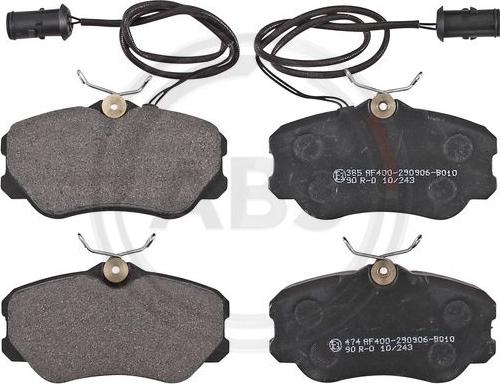 A.B.S. 36806 - Brake Pad Set, disc brake autospares.lv