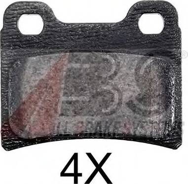 A.B.S. 36814 OE - Brake Pad Set, disc brake autospares.lv