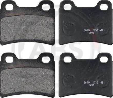 A.B.S. 36814 - Brake Pad Set, disc brake autospares.lv