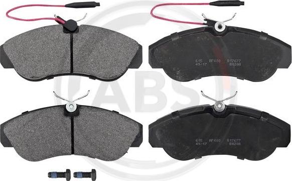 A.B.S. 36884 - Brake Pad Set, disc brake autospares.lv