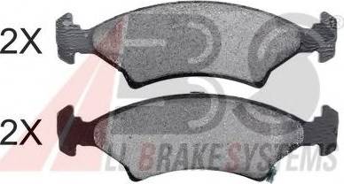 A.B.S. 36886 OE - Brake Pad Set, disc brake autospares.lv