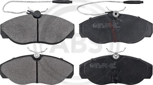 A.B.S. 36883 - Brake Pad Set, disc brake autospares.lv