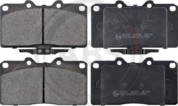 A.B.S. 36839 - Brake Pad Set, disc brake autospares.lv