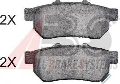 A.B.S. 36870 OE - Brake Pad Set, disc brake autospares.lv