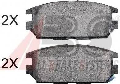 A.B.S. 36873 OE - Brake Pad Set, disc brake autospares.lv