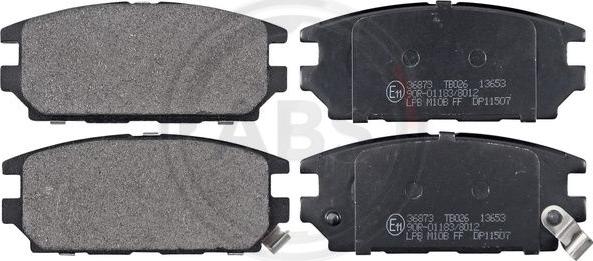 A.B.S. 36873 - Brake Pad Set, disc brake autospares.lv