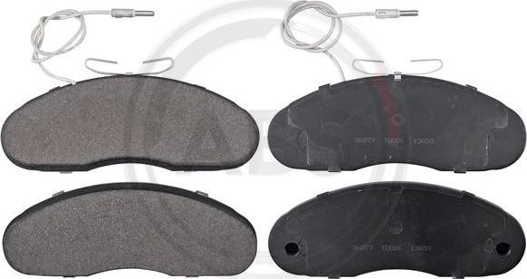 A.B.S. 36877 - Brake Pad Set, disc brake autospares.lv