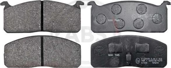 A.B.S. 36368 - Brake Pad Set, disc brake autospares.lv