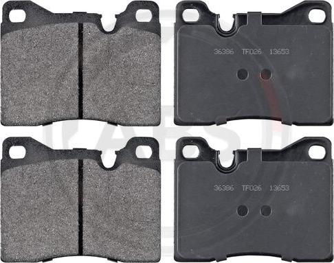 A.B.S. 36386 - Brake Pad Set, disc brake autospares.lv