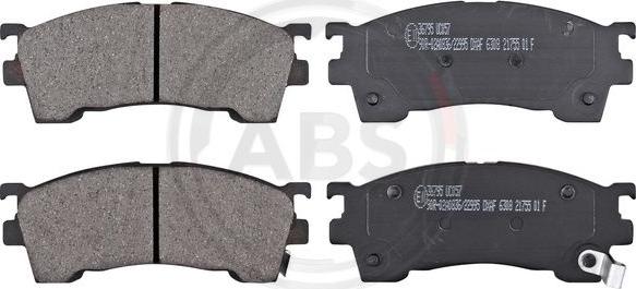 A.B.S. 36795 - Brake Pad Set, disc brake autospares.lv