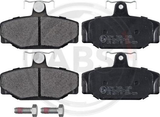 A.B.S. 36744 - Brake Pad Set, disc brake autospares.lv