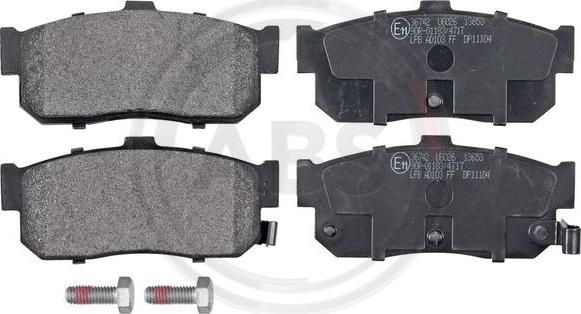 A.B.S. 36742 - Brake Pad Set, disc brake autospares.lv