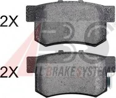 A.B.S. 36757 OE - Brake Pad Set, disc brake autospares.lv