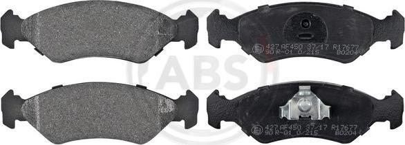 A.B.S. 36707 - Brake Pad Set, disc brake autospares.lv