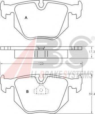 A.B.S. 36715 OE - Brake Pad Set, disc brake autospares.lv