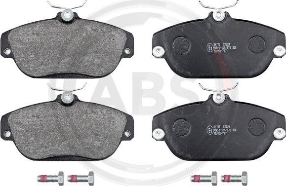 A.B.S. 36710 - Brake Pad Set, disc brake autospares.lv