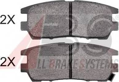 A.B.S. 36781 OE - Brake Pad Set, disc brake autospares.lv