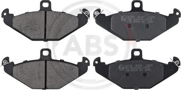 A.B.S. 36788 - Brake Pad Set, disc brake autospares.lv