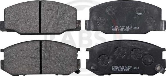 A.B.S. 36733 - Brake Pad Set, disc brake autospares.lv