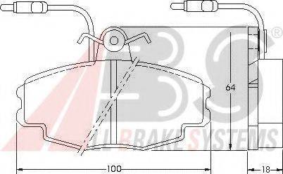 A.B.S. 36770 OE - Brake Pad Set, disc brake autospares.lv