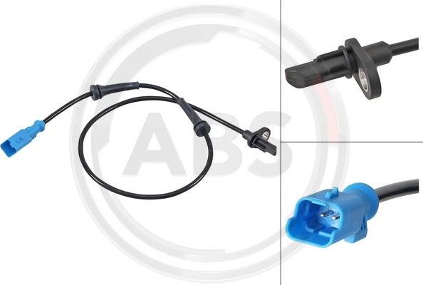 A.B.S. 31608 - Sensor, wheel speed autospares.lv