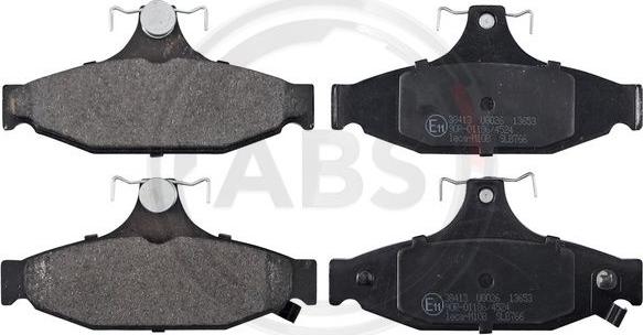 A.B.S. 38413 - Brake Pad Set, disc brake autospares.lv