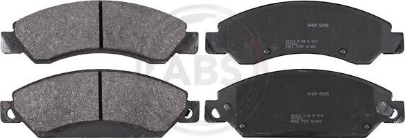A.B.S. 38429 - Brake Pad Set, disc brake autospares.lv
