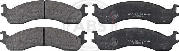 A.B.S. 38655 - Brake Pad Set, disc brake autospares.lv