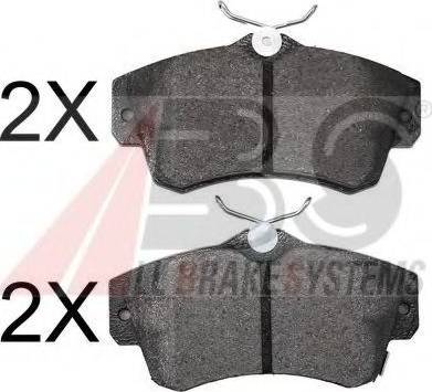 A.B.S. 38841 OE - Brake Pad Set, disc brake autospares.lv