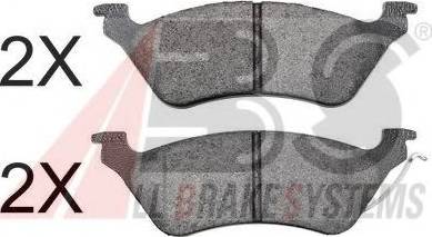 A.B.S. 38858 OE - Brake Pad Set, disc brake autospares.lv