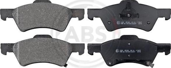 A.B.S. 38857 - Brake Pad Set, disc brake autospares.lv