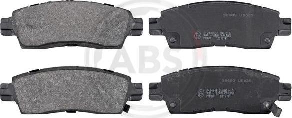 A.B.S. 38883 - Brake Pad Set, disc brake autospares.lv