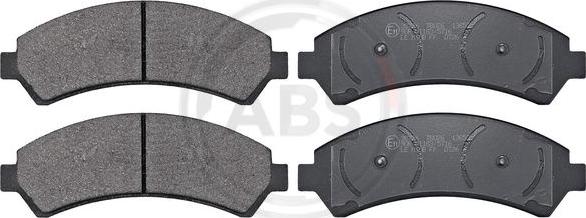 A.B.S. 38726 - Brake Pad Set, disc brake autospares.lv