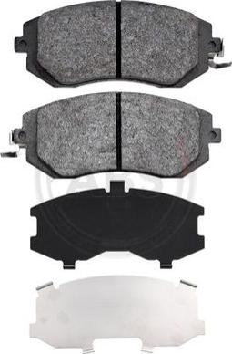 A.B.S. 37998 - Brake Pad Set, disc brake autospares.lv