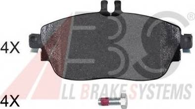 A.B.S. 37911 OE - Brake Pad Set, disc brake autospares.lv