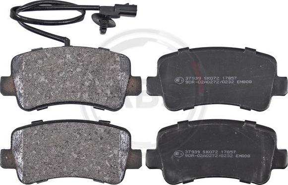 A.B.S. 37939 - Brake Pad Set, disc brake autospares.lv