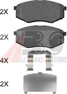 A.B.S. 37932 OE - Brake Pad Set, disc brake autospares.lv