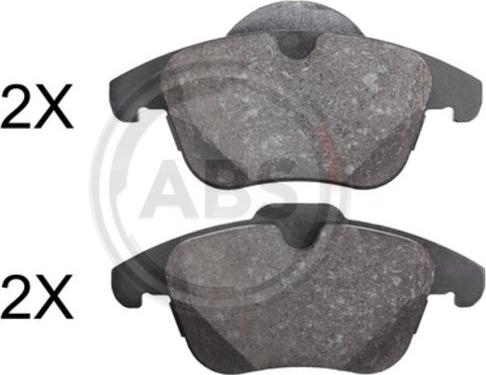 A.B.S. 37923 - Brake Pad Set, disc brake autospares.lv