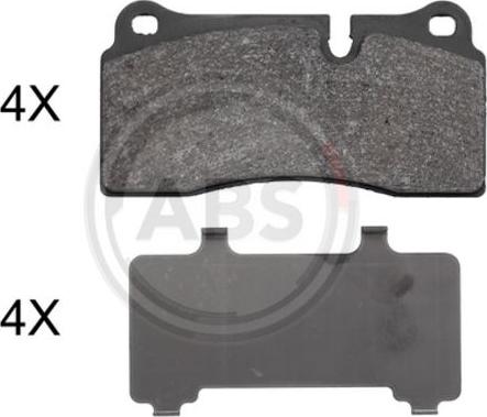 A.B.S. 37976 - Brake Pad Set, disc brake autospares.lv