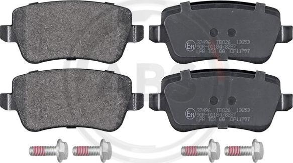 A.B.S. 37496 - Brake Pad Set, disc brake autospares.lv