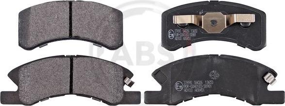 A.B.S. 37490 - Brake Pad Set, disc brake autospares.lv