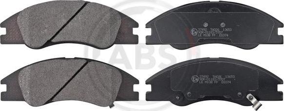 A.B.S. 37492 - Brake Pad Set, disc brake autospares.lv