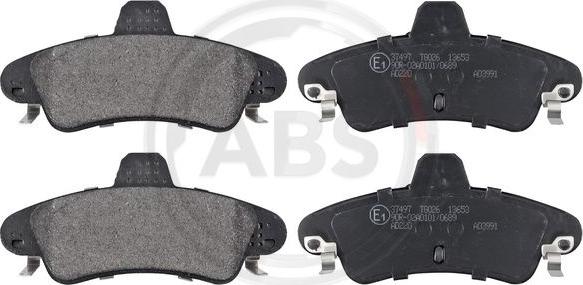 A.B.S. 37497 - Brake Pad Set, disc brake autospares.lv