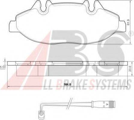 A.B.S. 37449 OE - Brake Pad Set, disc brake autospares.lv