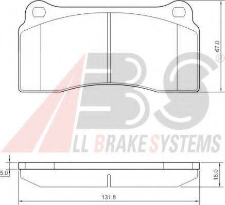 A.B.S. 37441 OE - Brake Pad Set, disc brake autospares.lv